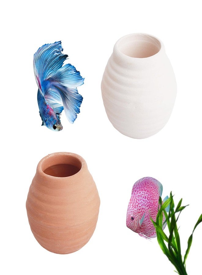 Saim Aquarium Mini Ceramic Pots Decoration Fish Tank Accessories Anti-Floating Aquarium Plant Weights Plant Holder for Fish Tank - Image 1